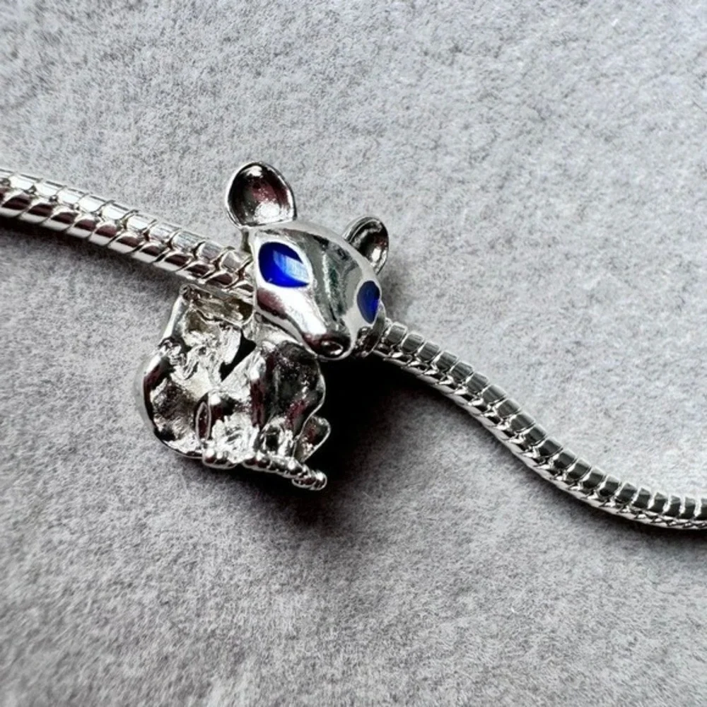 Blue Eye Fox‎ Charm fits PANDORA